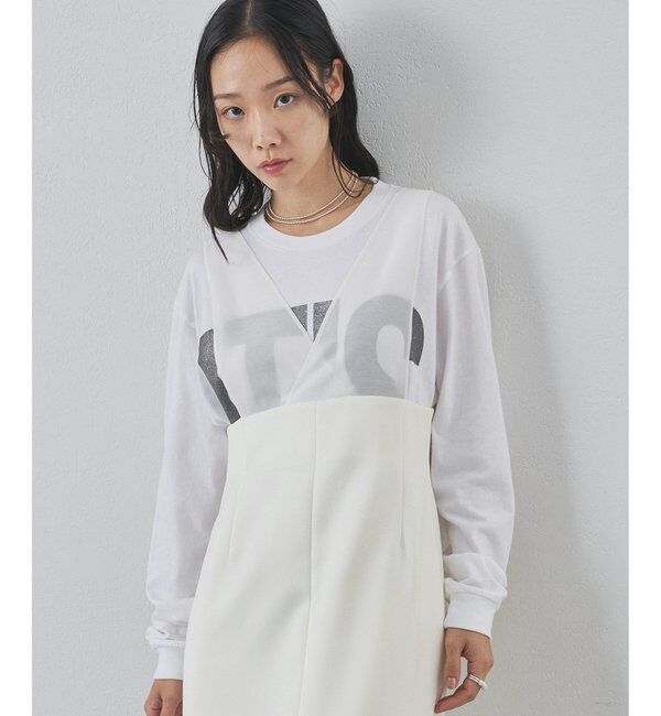  「ダブルサテンワンピース」|ワンピース|