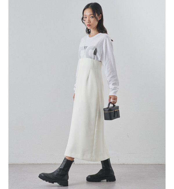  「ダブルサテンワンピース」|ワンピース|