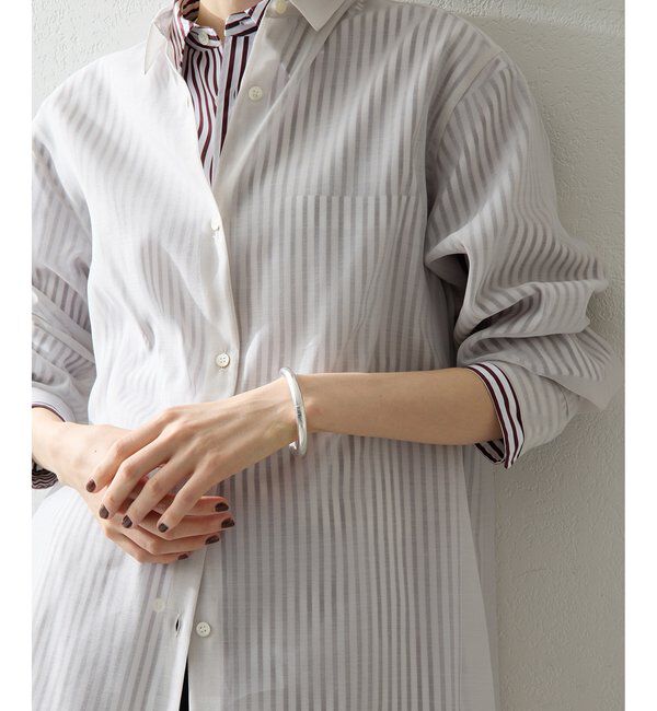 THE PAUSE「【THE PAUSE】シアーオーガンジーシャツ」|シャツ・ブラウス|