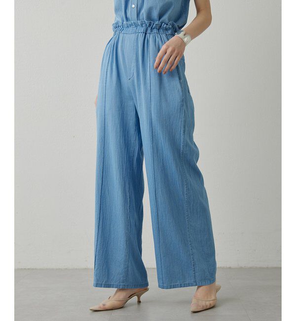 Drawing Numbers「【Drawing Numbers】ソフトデニムワイドパンツ」|チノ|