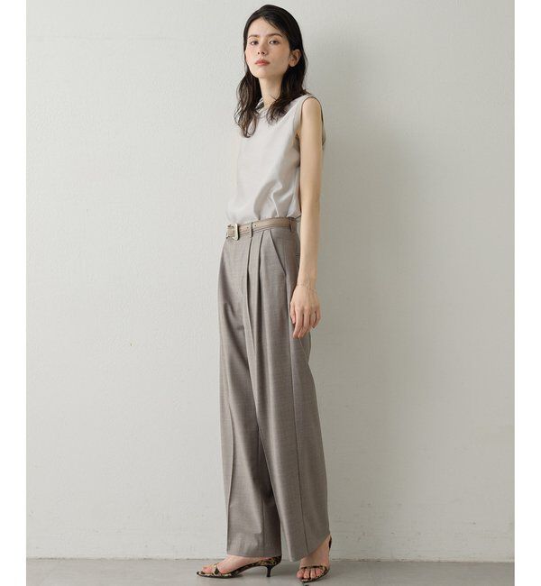 Drawing Numbers「【Drawing Numbers】シャイニーシースルーノースリーブブラウス」|シャツ・ブラウス|