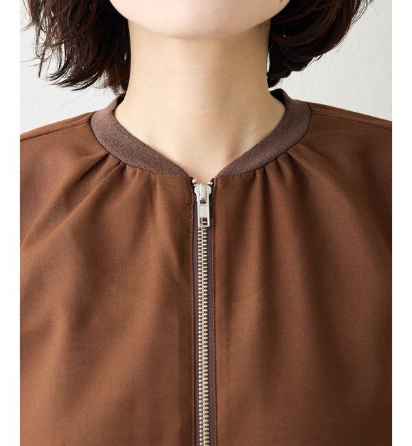 Drawing Numbers「【Drawing Numbers】ボイルZIPブルゾン」|シャツ・ブラウス|