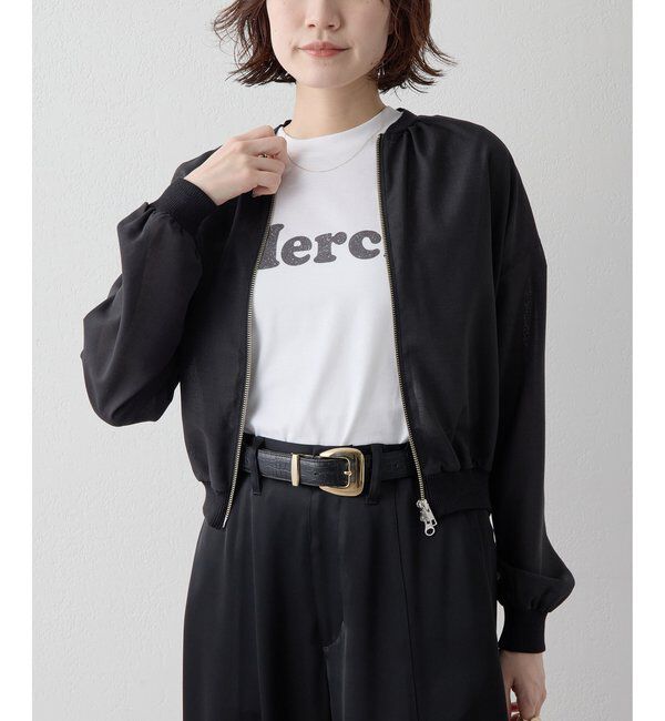 Drawing Numbers「【Drawing Numbers】ボイルZIPブルゾン」|シャツ・ブラウス|