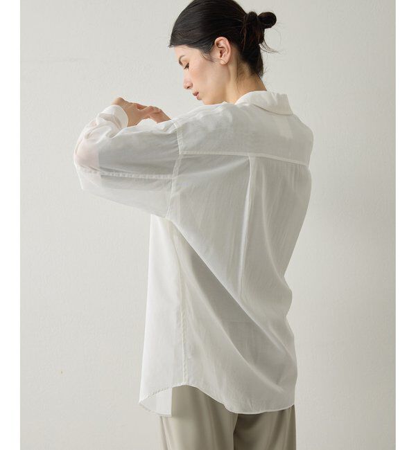 Drawing Numbers「【Drawing Numbers】コットンシースルーブラウス」|シャツ・ブラウス|