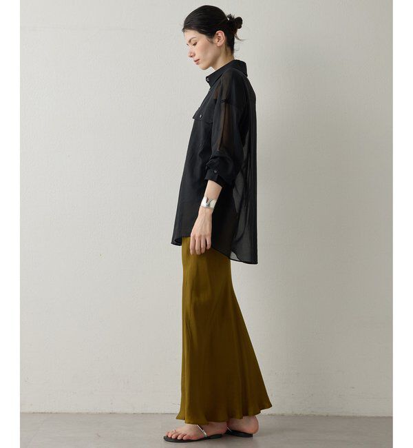 Drawing Numbers「【Drawing Numbers】コットンシースルーブラウス」|シャツ・ブラウス|