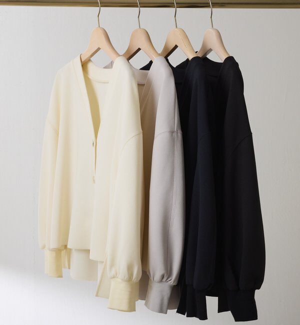  「《WEB限定/気温調整に◎》メタル釦ジョーゼットカーディガン」|Tシャツ・カットソー|