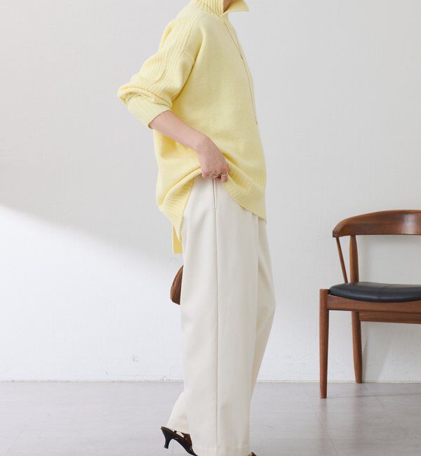  「裏起毛ボンディングイージーパンツ」|チノ|