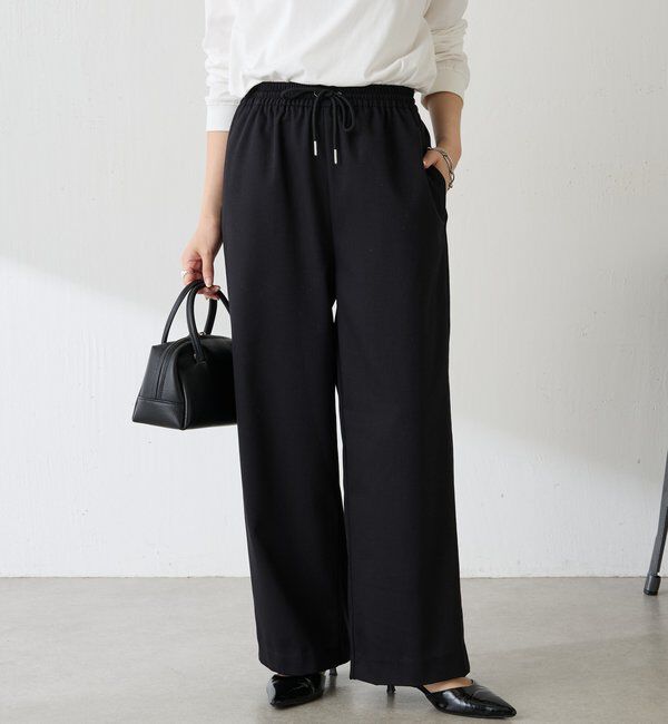  「裏起毛ボンディングイージーパンツ」|チノ|