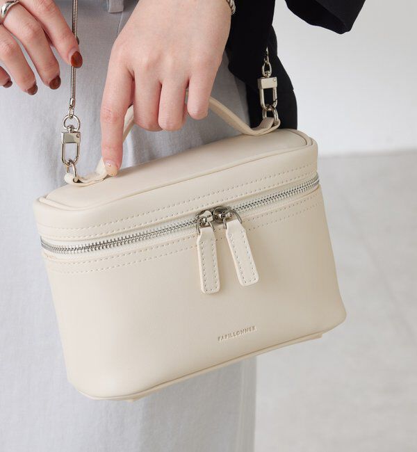  「【PAPILLONNER/パピヨネ】ミラー付きミニバニティバッグ/セレモニー」|その他|