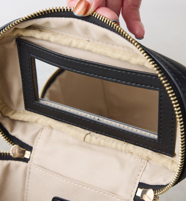  「【PAPILLONNER/パピヨネ】ミラー付きミニバニティバッグ/セレモニー」|その他|