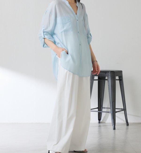  「シェルタリング3タックパンツ」|スラックス|