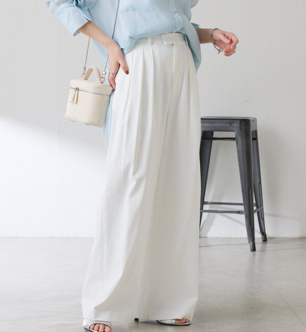  「シェルタリング3タックパンツ」|スラックス|