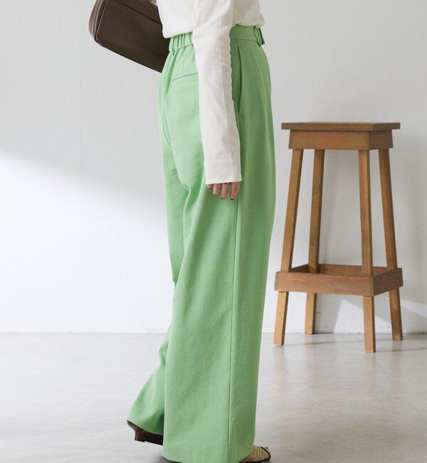  「シェルタリング3タックパンツ」|スラックス|