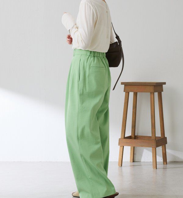  「シェルタリング3タックパンツ」|スラックス|