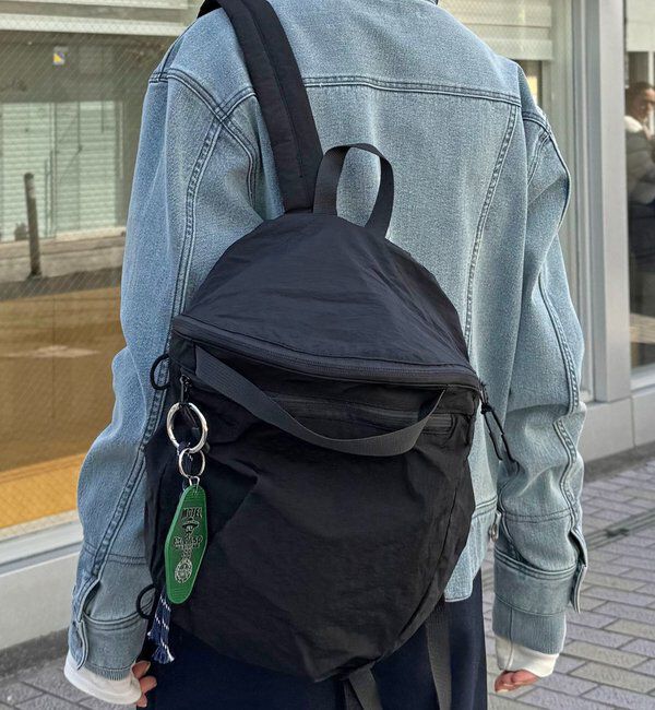  「【PAPILLONNER/パピヨネ】《小さく畳める》パッカブルリュック」|リュック|ブラック