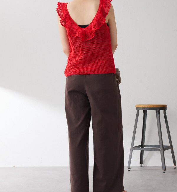  「クロシェフリルニットベスト」|ベスト・ジレ|