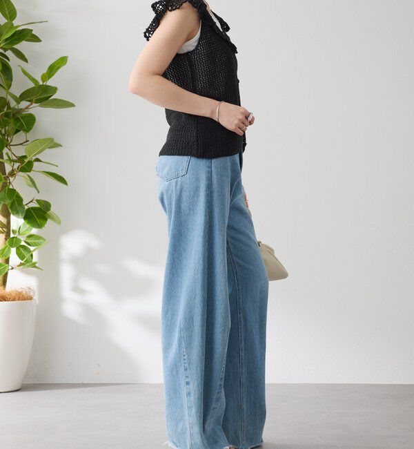  「クロシェフリルニットベスト」|ベスト・ジレ|