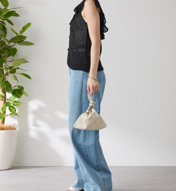  「クロシェフリルニットベスト」|ベスト・ジレ|