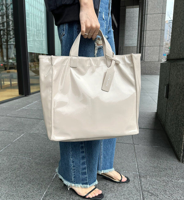  「【新色追加】【WEB限定】 ソフトエナメルショッパーバッグ」|トートバッグ|