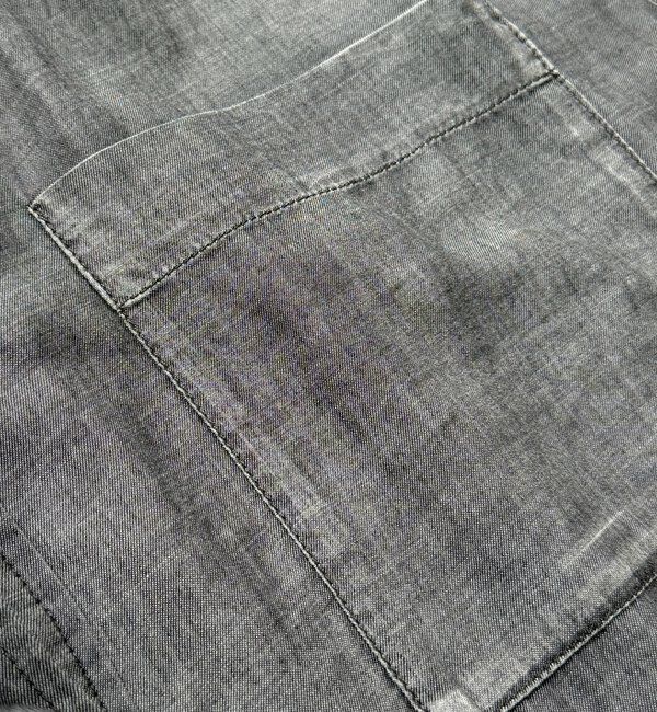  「袖リブシアーデニムシャツ」|シャツ・ブラウス|