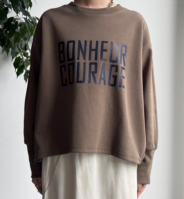  「【WEB限定】ポンチサイドファスナーロゴプルオーバー」|チノ|