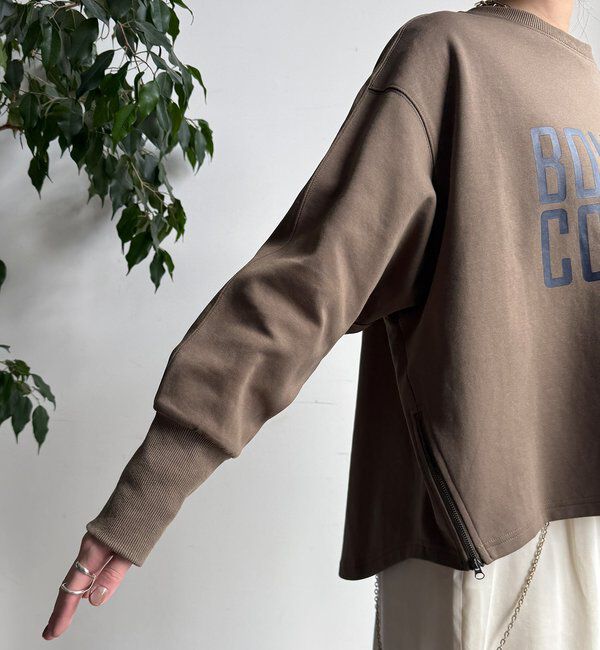  「【WEB限定】ポンチサイドファスナーロゴプルオーバー」|チノ|