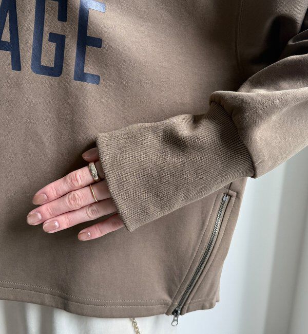  「【WEB限定】ポンチサイドファスナーロゴプルオーバー」|チノ|