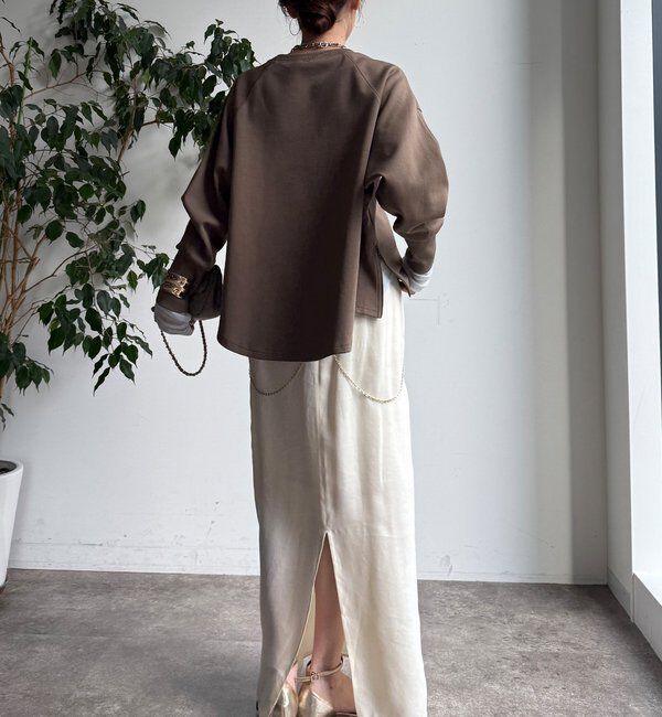  「【WEB限定】ポンチサイドファスナーロゴプルオーバー」|チノ|