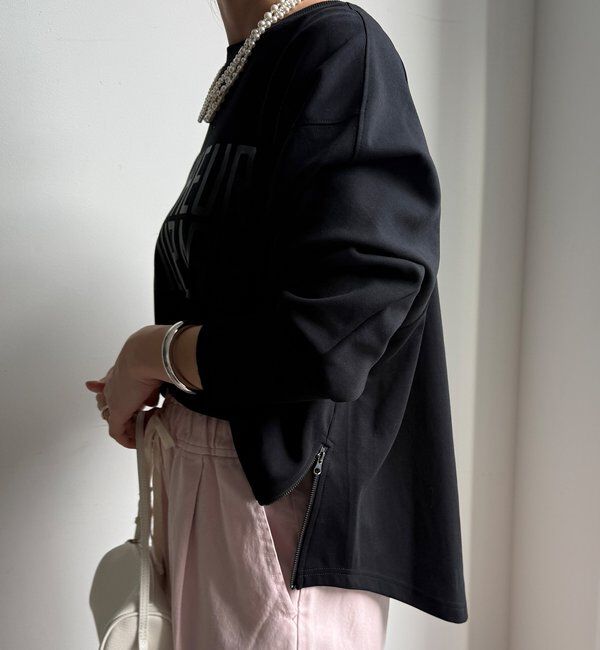  「【WEB限定】ポンチサイドファスナーロゴプルオーバー」|チノ|