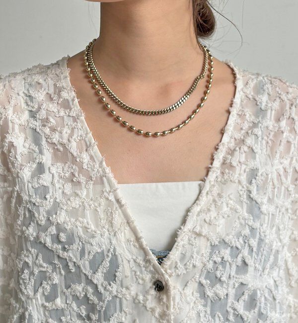  「【WEB限定】ジャガードパフスリーブシャツ」|シャツ・ブラウス|