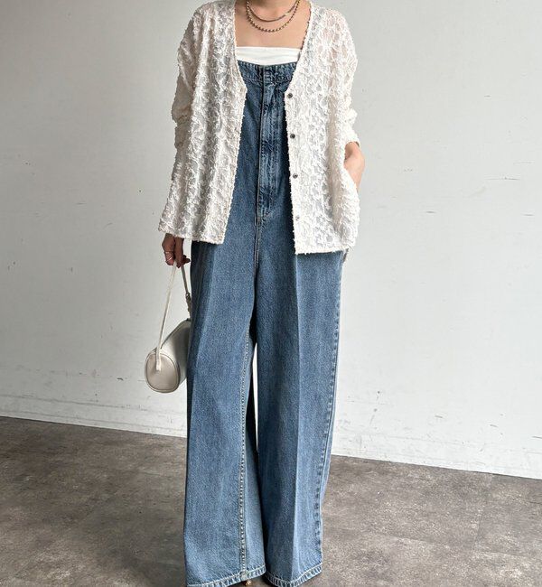  「【WEB限定】ジャガードパフスリーブシャツ」|シャツ・ブラウス|