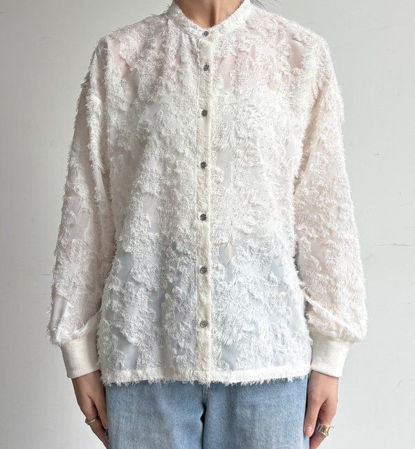  「【WEB限定】フリンジシアーシャツ」|シャツ・ブラウス|