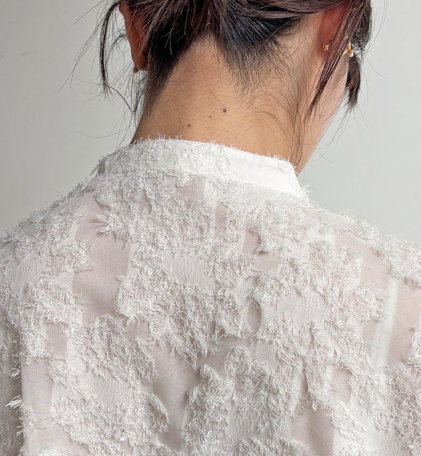  「【WEB限定】フリンジシアーシャツ」|シャツ・ブラウス|