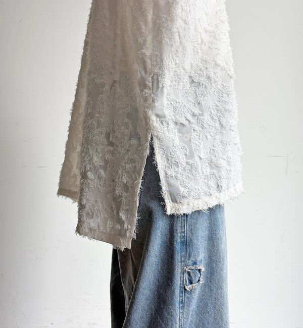  「【WEB限定】フリンジシアーシャツ」|シャツ・ブラウス|