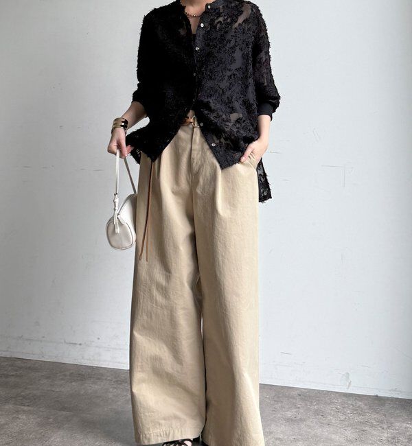  「【WEB限定】フリンジシアーシャツ」|シャツ・ブラウス|