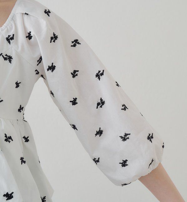  「【花柄&無地】フラワーバルーンブラウス」|シャツ・ブラウス|