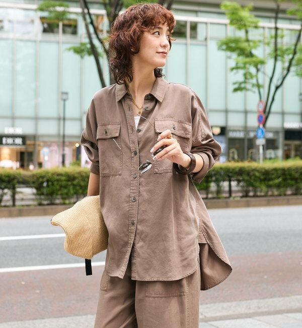  「【セットアップ可】ガーメントダイワイドシャツ」|シャツ・ブラウス|
