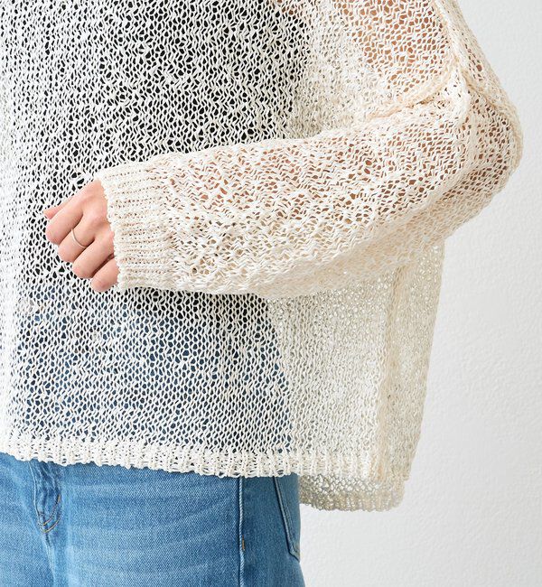  「予約【ご好評につき新色追加！】テープヤーンボートネックニット」|ニット・セーター|