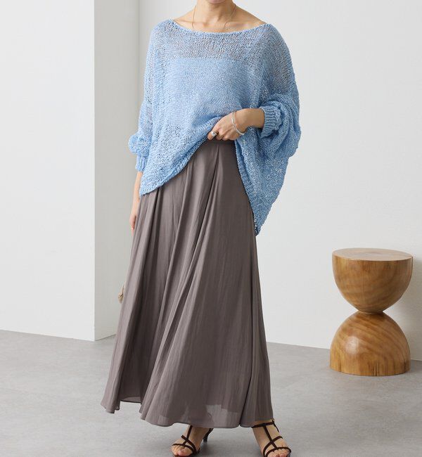  「予約【ご好評につき新色追加！】テープヤーンボートネックニット」|ニット・セーター|