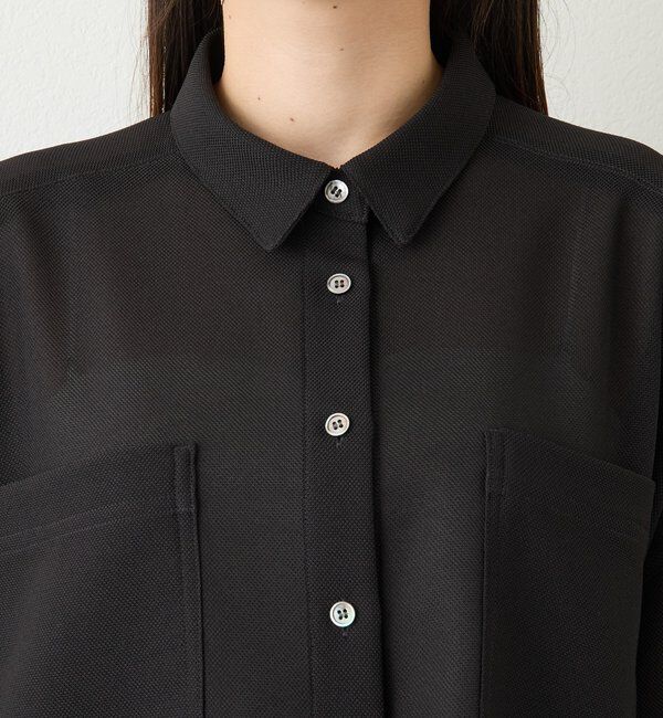  「【上品な透け感】メッシュドルマンシャツ」|シャツ・ブラウス|