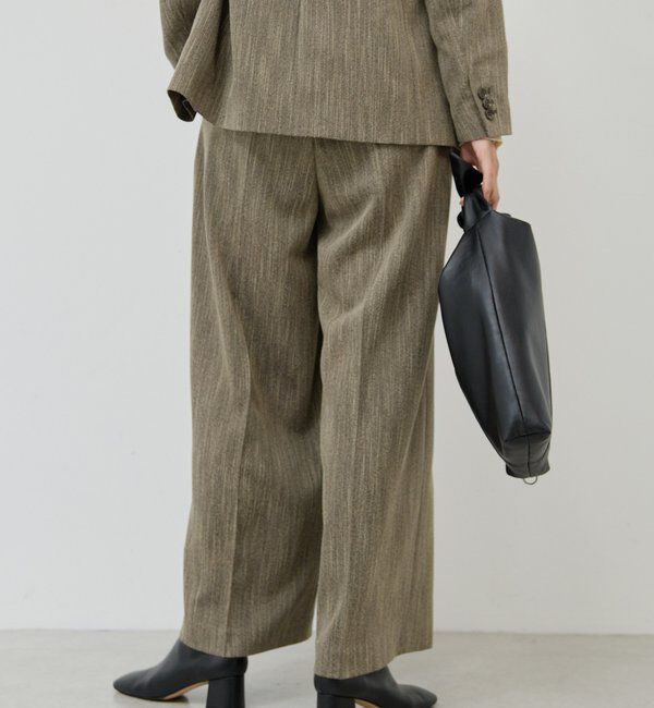  「【3サイズ展開】【セットアップ対応】ダブルタックツイードパンツ」|チノ|