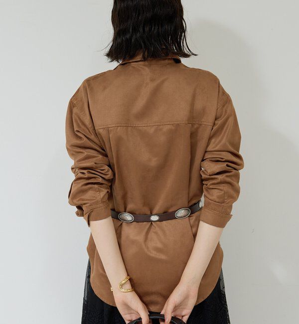  「フェイクスエードシャツ」|シャツ・ブラウス|