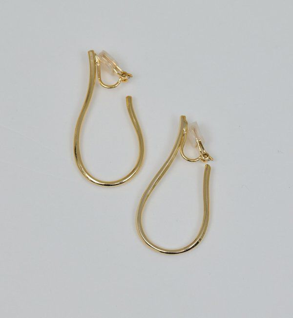  「ドロップフープクリップイヤリング」|リング|