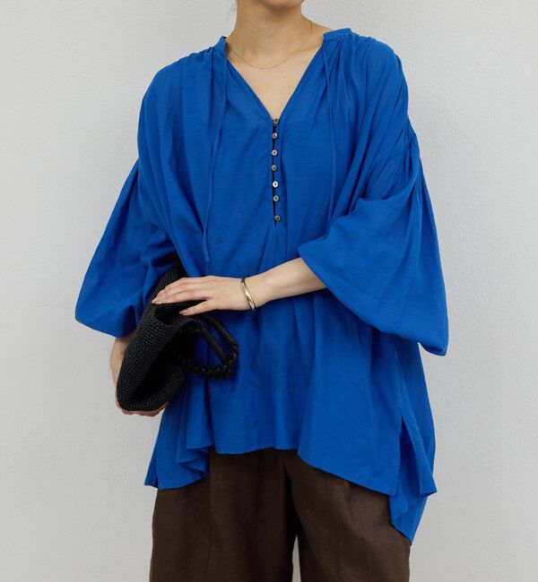  「ローンチュニック」|シャツ・ブラウス|ブルー