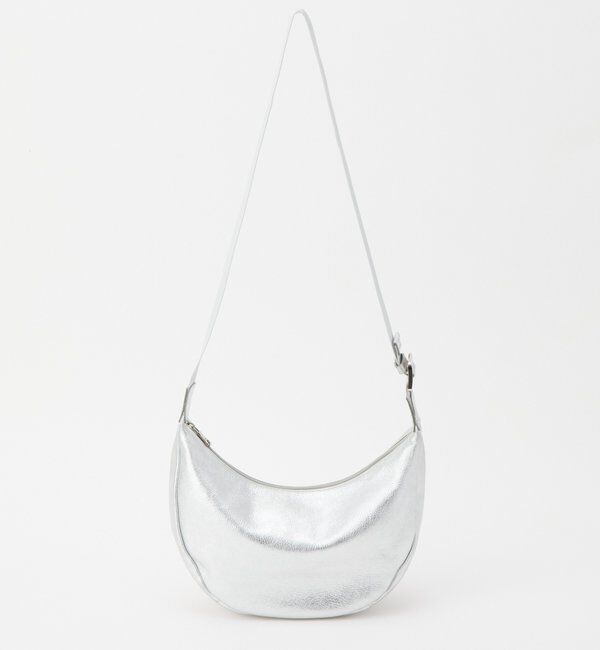  「ソフトレザーラウンドショルダーバッグ［silver］」|ショルダー・メッセンジャー|