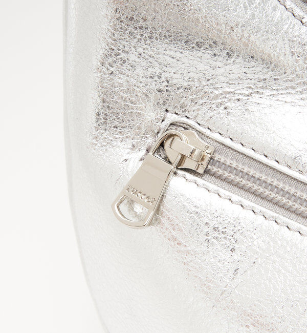  「ソフトレザーラウンドショルダーバッグ［silver］」|ショルダー・メッセンジャー|