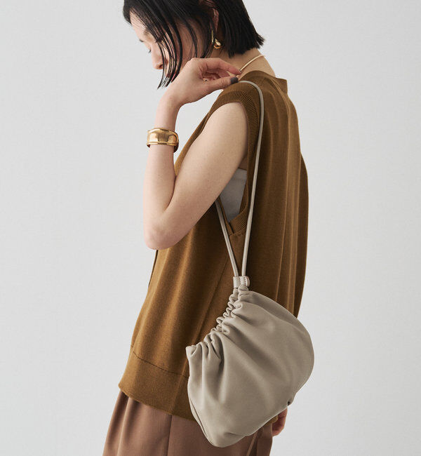  「レザー巾着4WAYショルダーバッグ」|ショルダー・メッセンジャー|