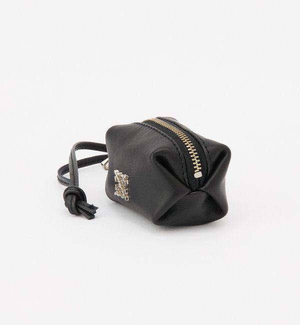  「カラビナ付き レザーミニポーチ型チャーム」|その他|