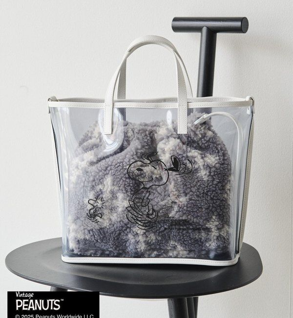  「【再値下げ】《PEANUTS&times;russetコラボ》クリアトート&times;巾着セットバッグ」|トートバッグ|