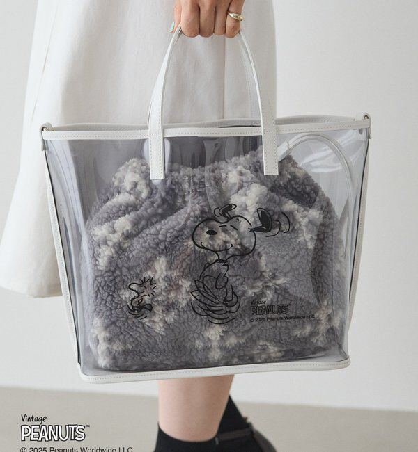  「【再値下げ】《PEANUTS&times;russetコラボ》クリアトート&times;巾着セットバッグ」|トートバッグ|